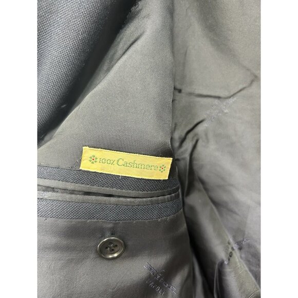 Kiton Napoli 100% Cashmere Mens Blazer Sport Coat Size 52 Drop L7 Navy Blue - Picture 9 of 11